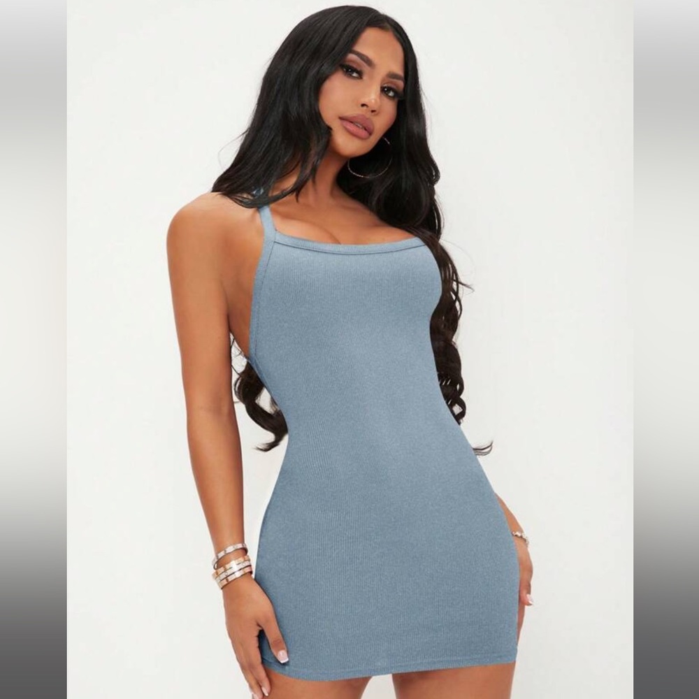 (NWT) Sexy light blue mini dress💙🦋